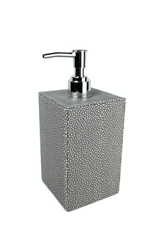 Dispenser di sapone in ecopelle Stingray grigio dispenser in similpelle