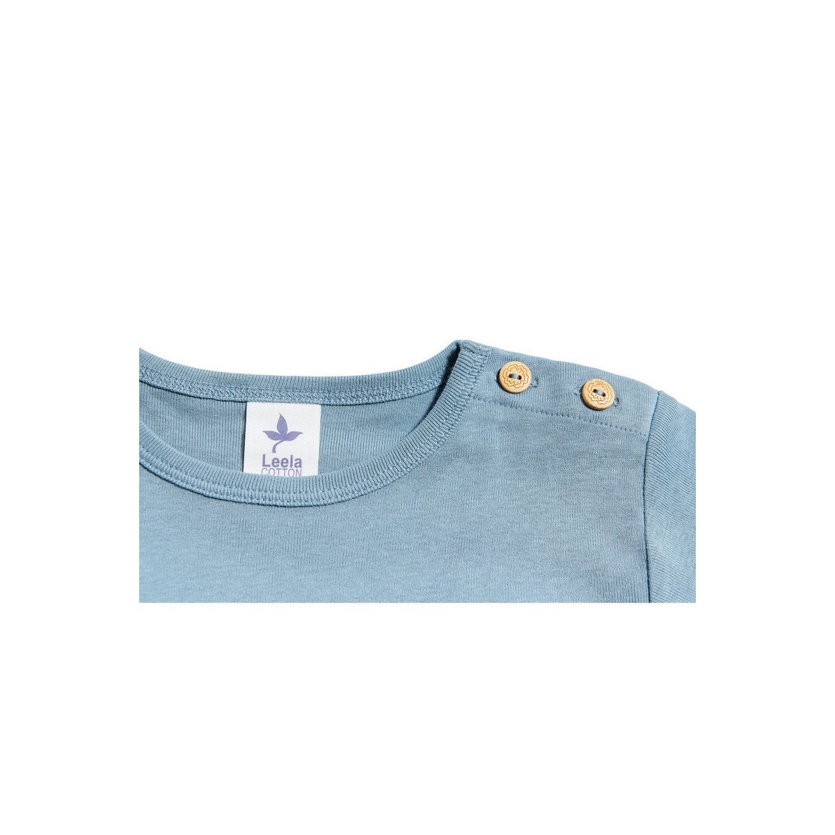 2285| Maglietta Kinder Basic Kurzarm - Taubenblau