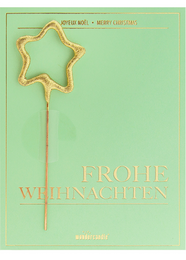 Merry Christmas mini greeting cards in assorted colors featuring a star-shaped design.