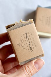Naturseife "Coffee Scrub" mit Kokosmilch, vegan, palmölfrei