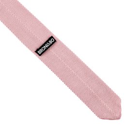 Dusty pink knitted tie