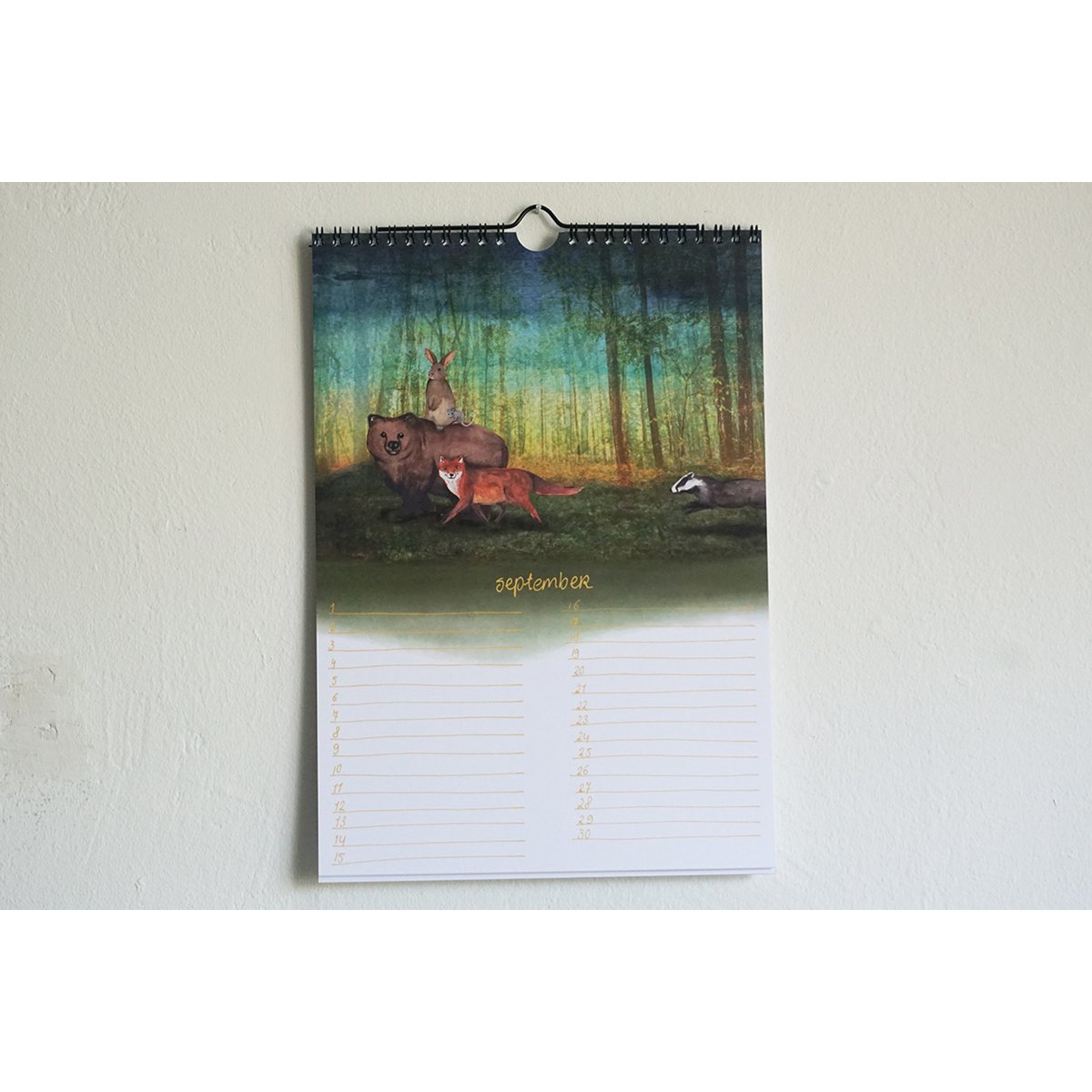 Calendar Forest animals