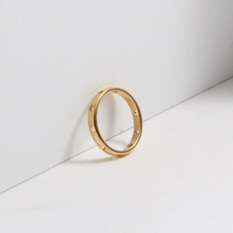 Moon - Cut Out Minimalist Starburst Ring