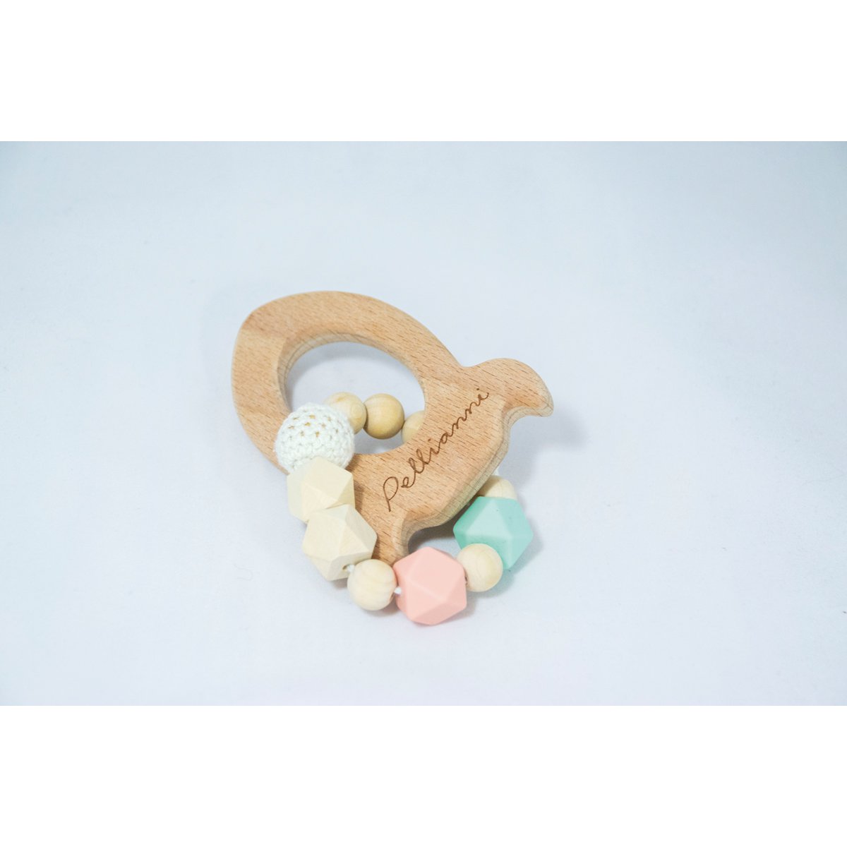 Anneau de Dentition Fusée Pastel