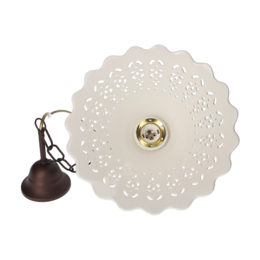 Perforated cone chandelier 30 cm with chain