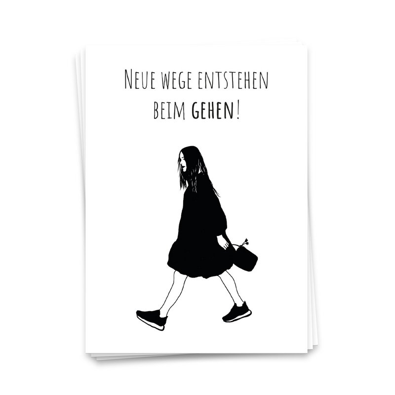Neue Wege entstehen beim Gehen - Postkarte 10er Set