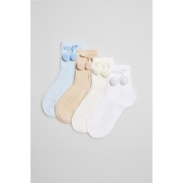 iN ControL 2pack JACQUARD sokken met pompoms