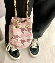 Sac Seau PIED DE COQ ROSE