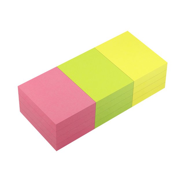 PowerNotes Info Notities 50x40mm ass. felle kleuren, pakket van 12 blokken