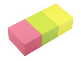PowerNotes Info Notities 50x40mm ass. felle kleuren, pakket van 12 blokken