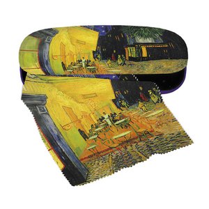 7103 Fridolin hardcase brillenkoker met doekje van Gogh Café de Nuit