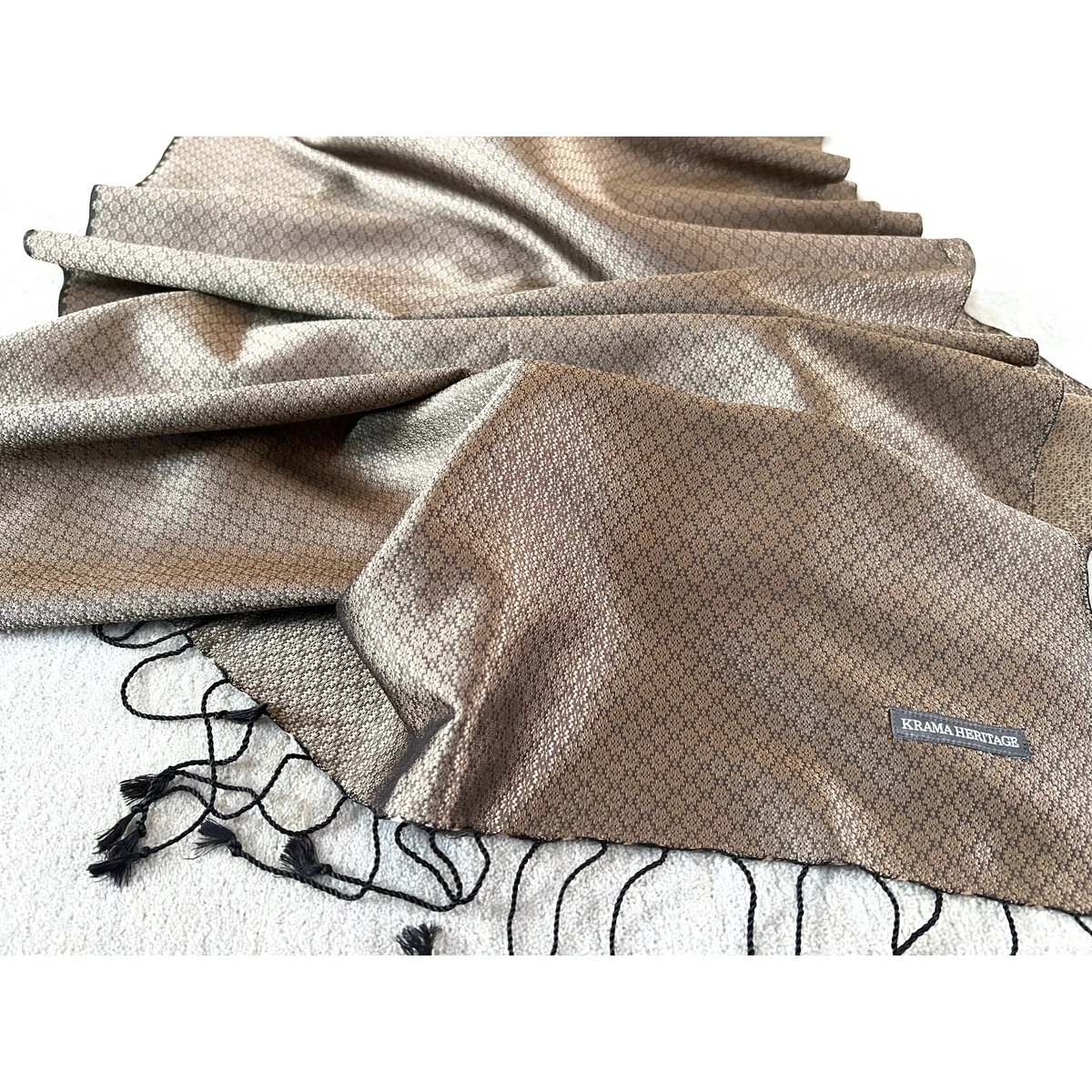 The Jasmin Luxury Topaz Silk Krama - Men