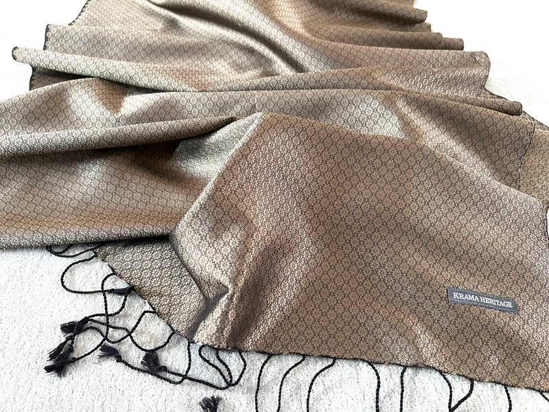 The Jasmin Luxury Topaz Silk Krama - Men