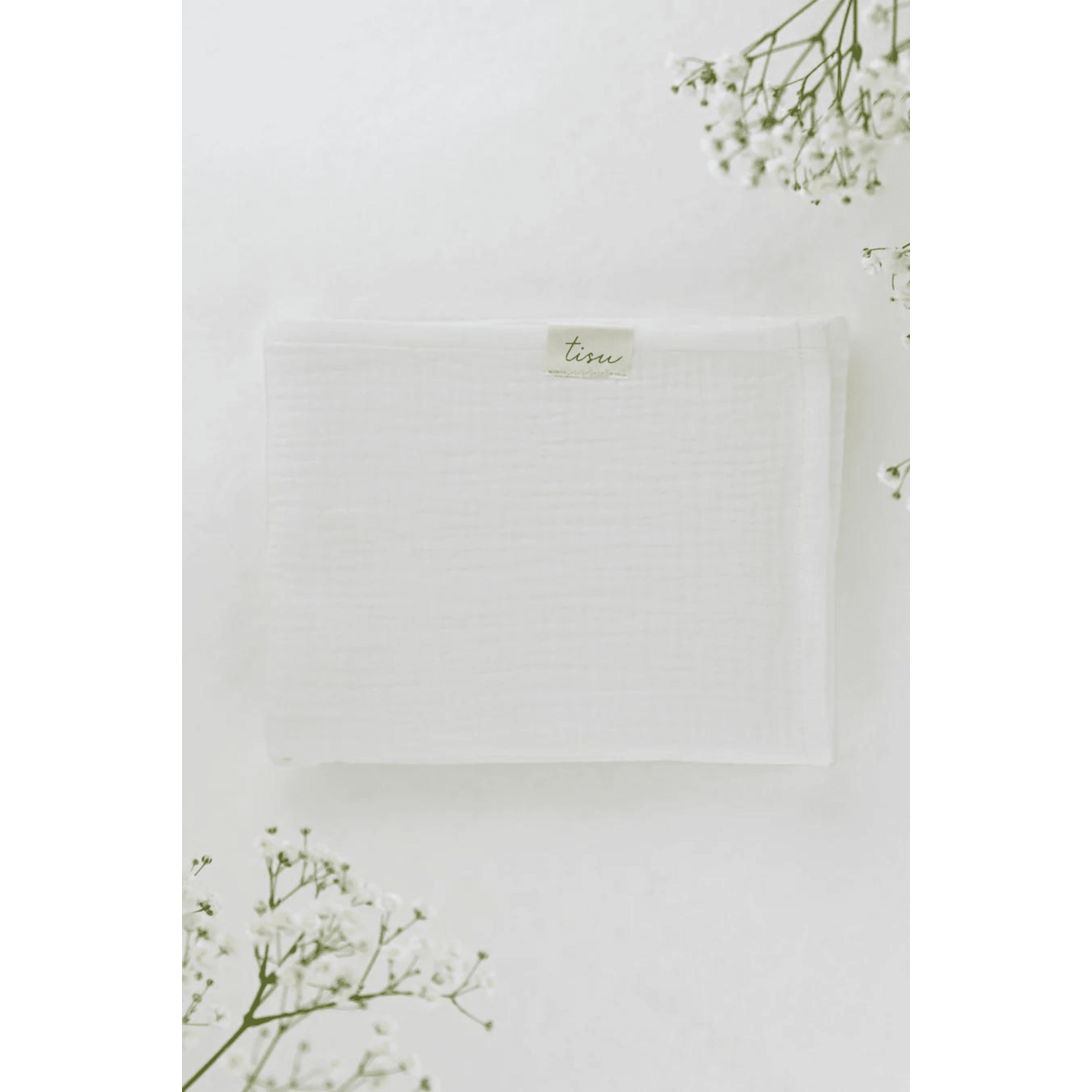 TISU muslin, White Pearl