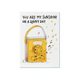 Ansichtkaart | You are my sunshine on a rainy day