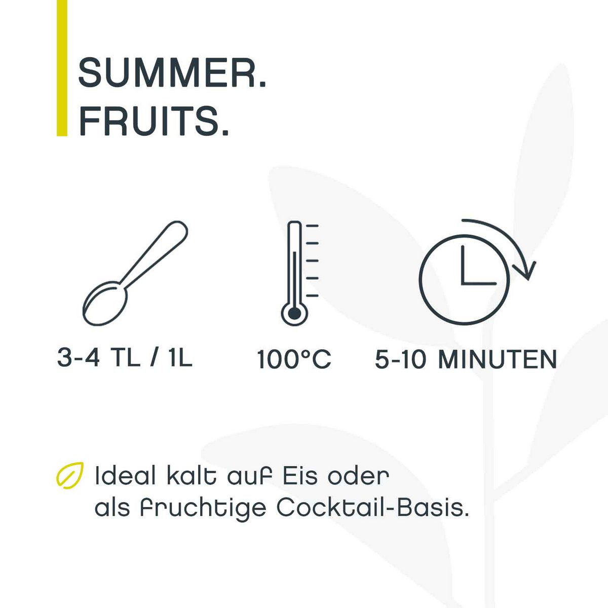 Frutas de verano, té de frutas orgánicas, 125g