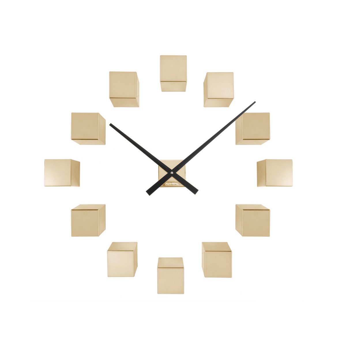 Orologio da parete fai da te cubico metallico