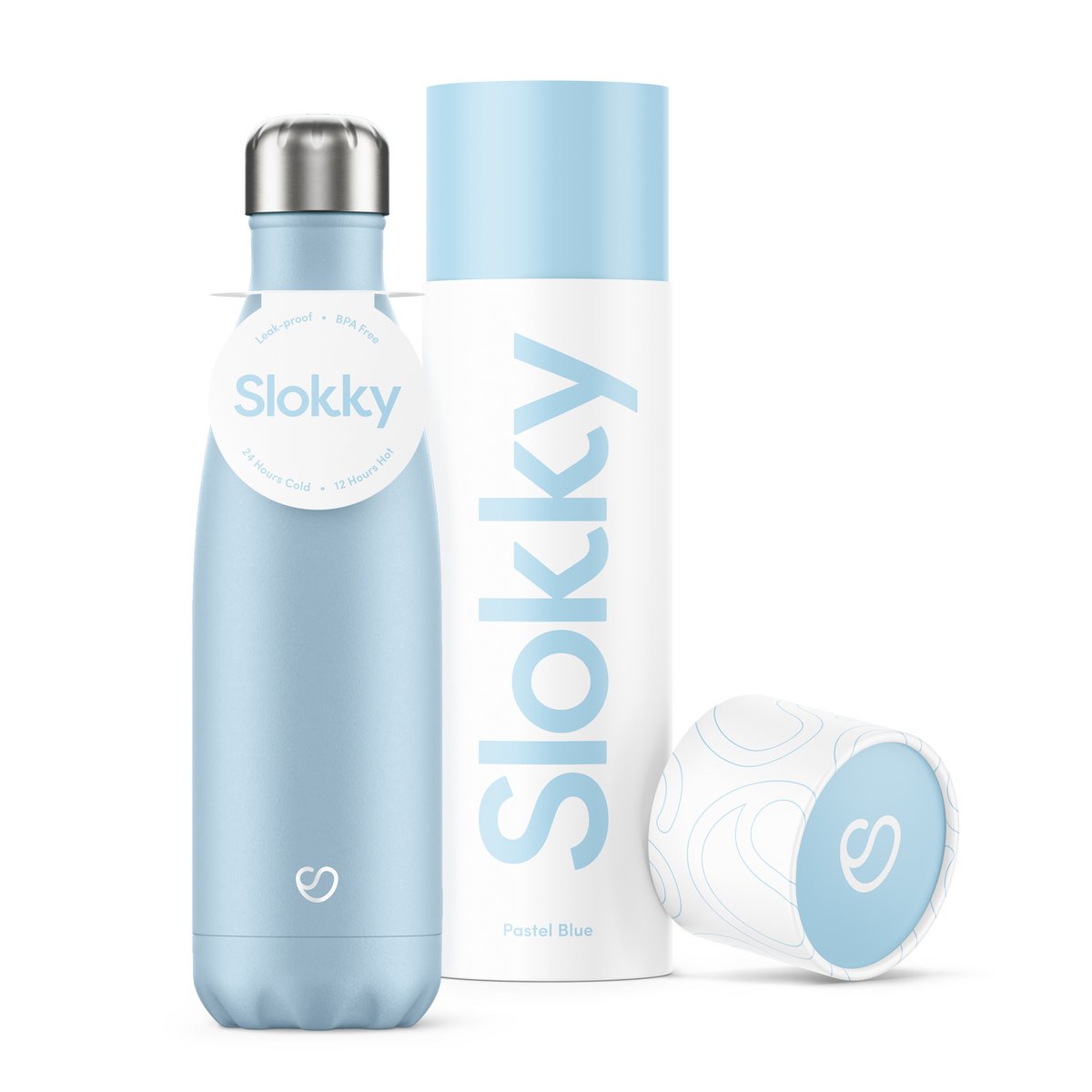 Slokky Pastel Blue Bottle - 500ml