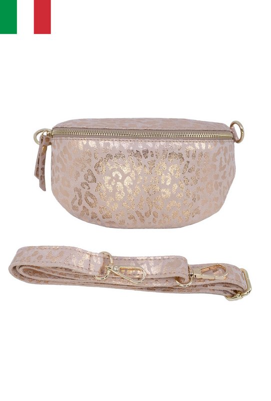 Riñonera piel serraje estampado leopardo Talla S IT2313LP
