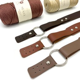 Ringtaschenriemen aus PU-Leder (72 cm)