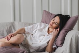 Natural linen pajama set in a variety of colors including natural linen, off-white, white, pale dogwood, frozen cranberry, rust, mustard, forest green, and green moss. Available in XS/S, M/L, and XL/XXL sizes.