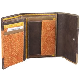 Sunsa Damen Geldbörse. Leder Geldbeutel. Portemonnaie mit RFID Schutz. Brieftasche aus Leder. Mittelgroße Geldbörse für Frauen mit vielen Kreditkartenfächern- Wallet für Damen, Geschenkidee
