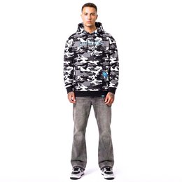 Militär-Teddybär-Hoodie Schwarz/Blau
