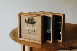 Oak Vinyl Album -Rahmen für Display, vielseitiges Musikdekor und Geschenk für Vinyl -Fans