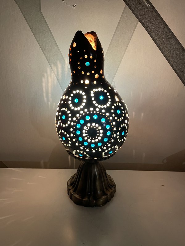 Kürbislampe - Farbspritzer