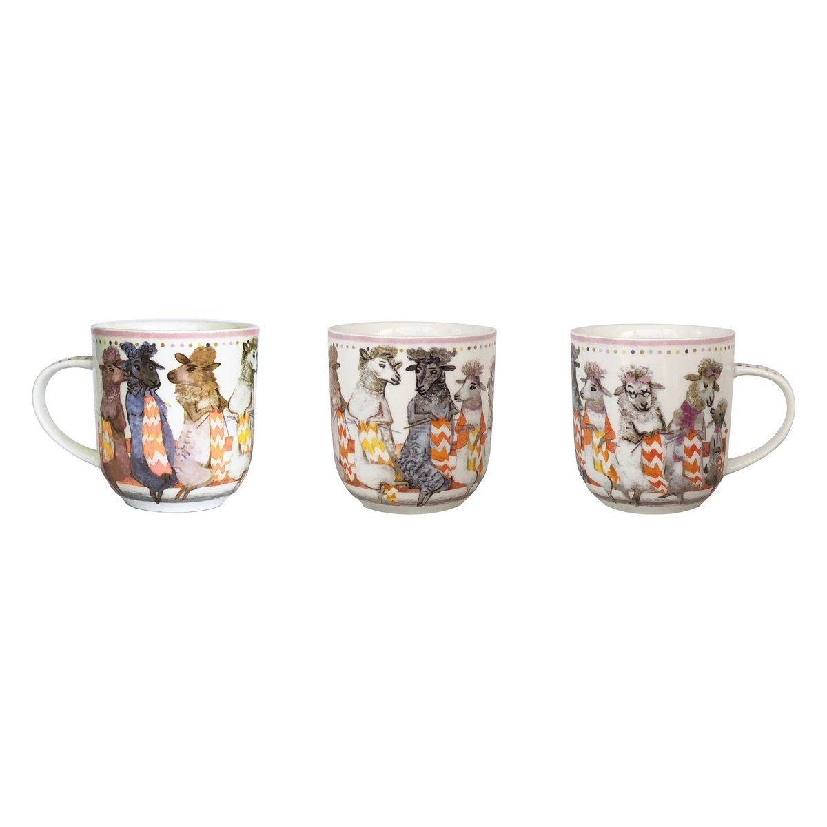 Social Knitworking Porcelain Mug