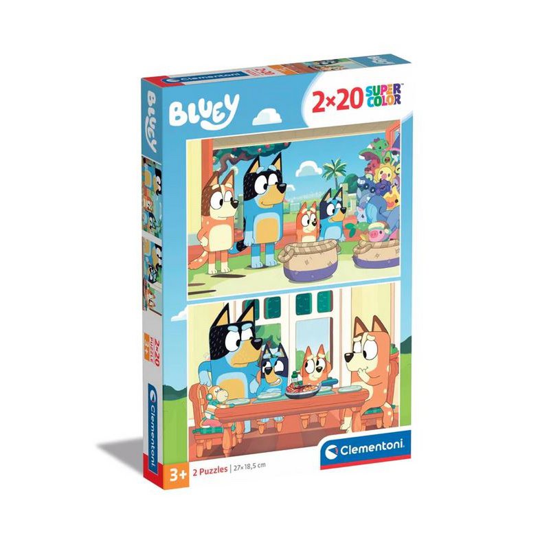 Clementoni puzzel 2x20st Bluey