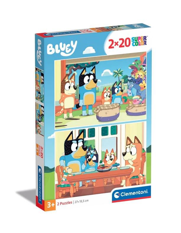 Clementoni puzzel 2x20st Bluey