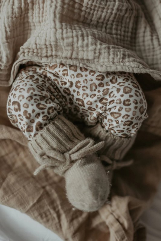 Beige de leopardo de legging