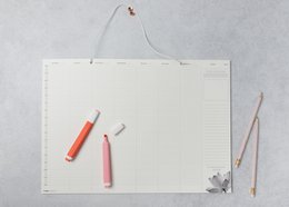 Prikkelarme A3 weekplanner / deskplanner 'Lotus' schrijfblok