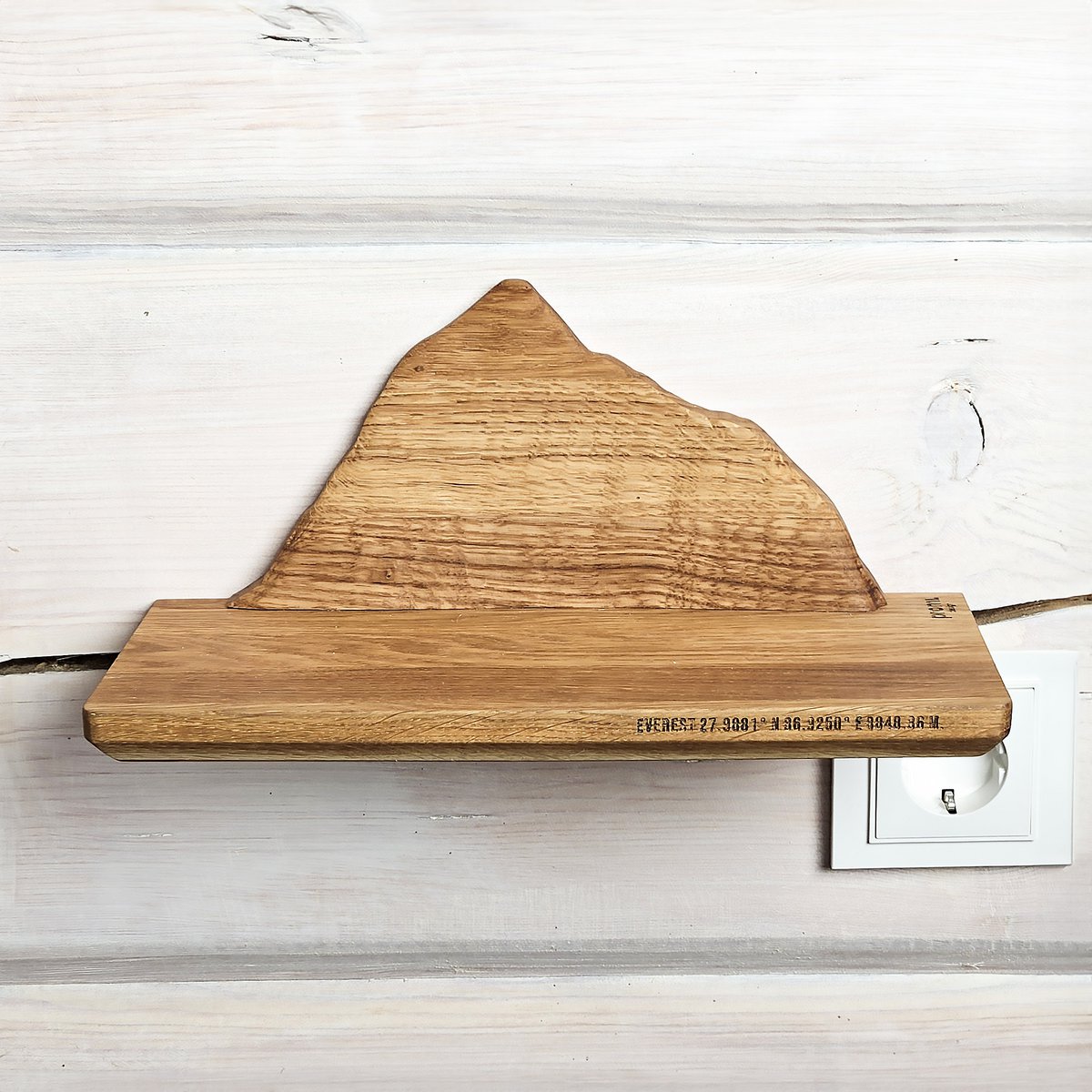 Handgemaakte houten bergplank, ideaal geschenk voor wandelaars, klimmers en buitenliefhebbers
