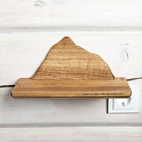 Handgemaakte houten bergplank, ideaal geschenk voor wandelaars, klimmers en buitenliefhebbers