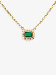 Luccichio Green Quarz und Perlenkette
