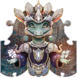 Ankh The Grower - Puzzle en bois sur le thème du crocodile
