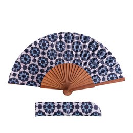 Al-Andalus Lattice Satin Hand Fan Widad 23 cm