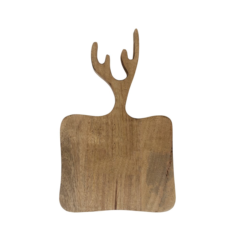 Dish/cutting board mango wood antler 35cm