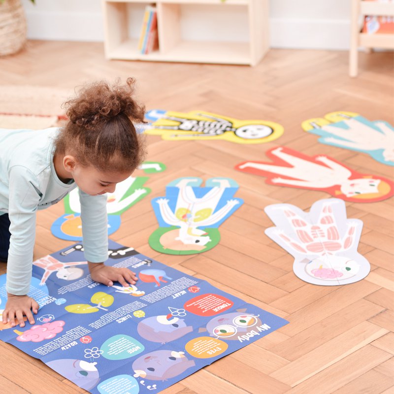 Puzzles de taille supérieure Mon corps 3+