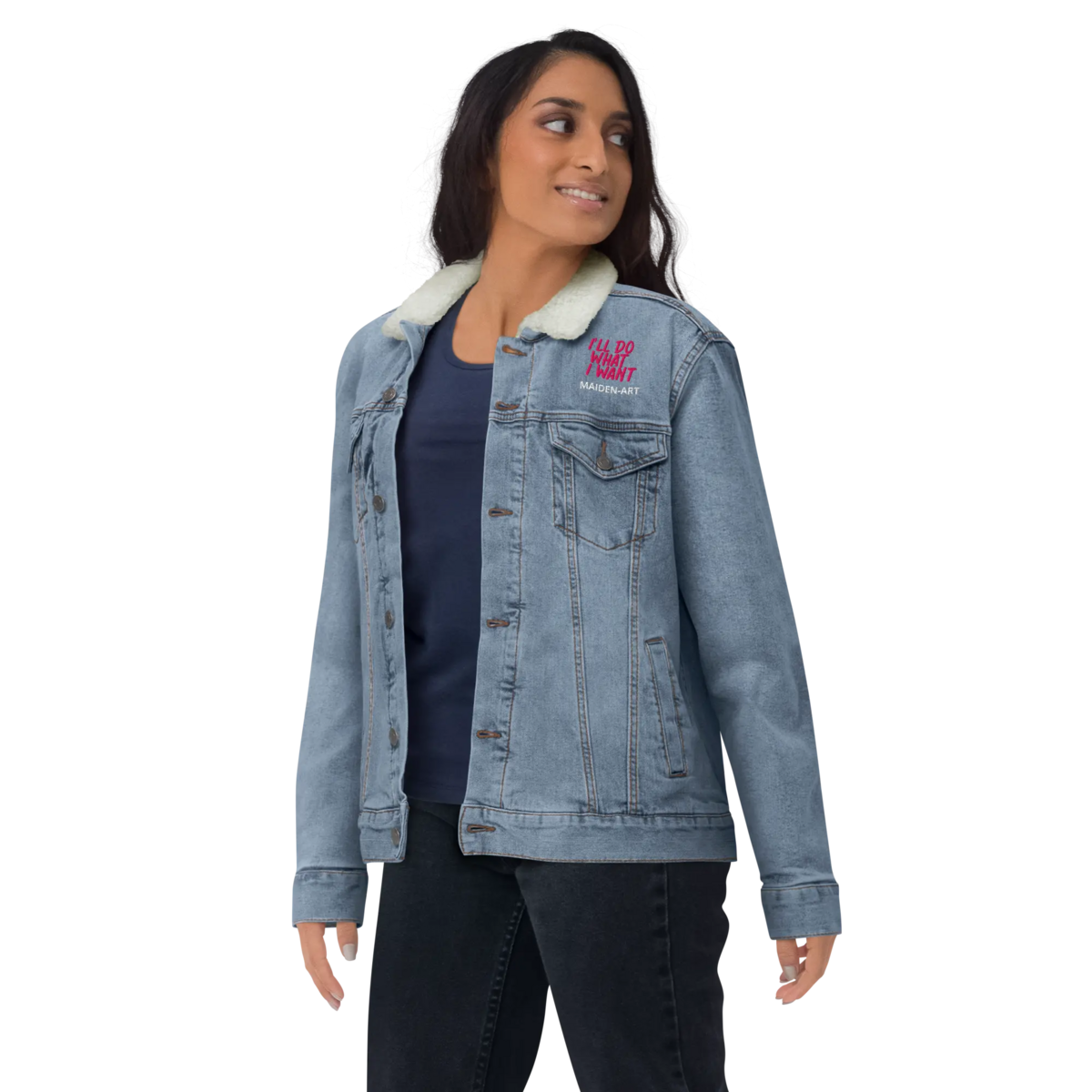 Denim sherpa jacket REBEL GIRL