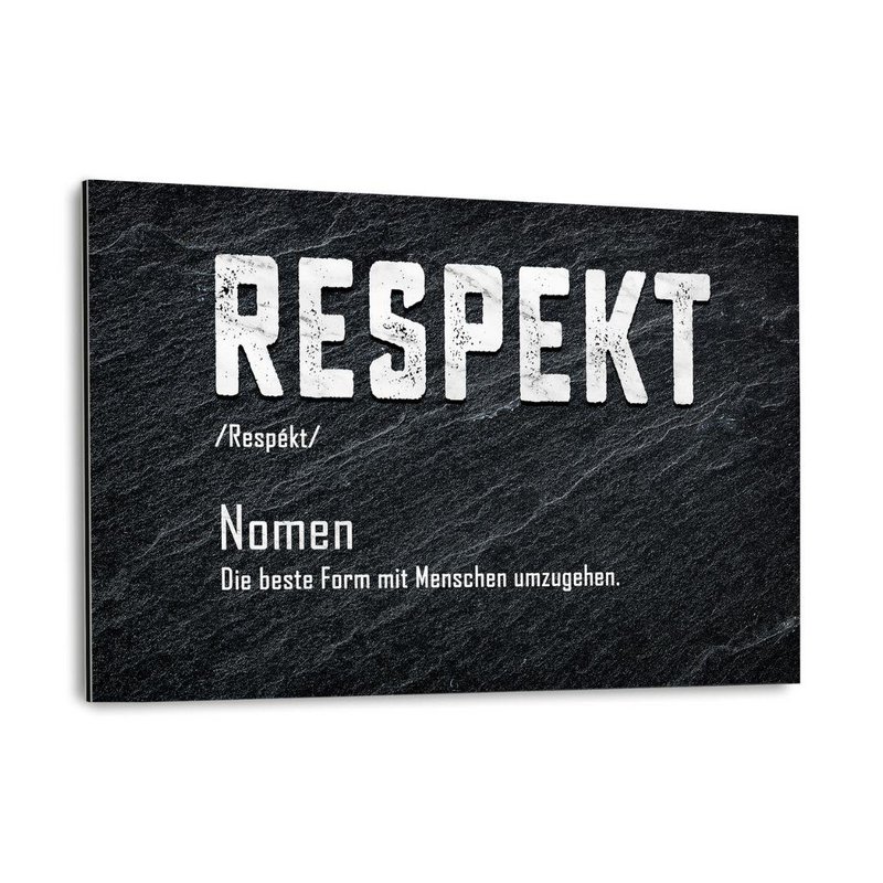 Definition af respekt - Aluminium Dibond Image