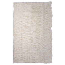 Plaid a costine orsetto beige 130x180cm