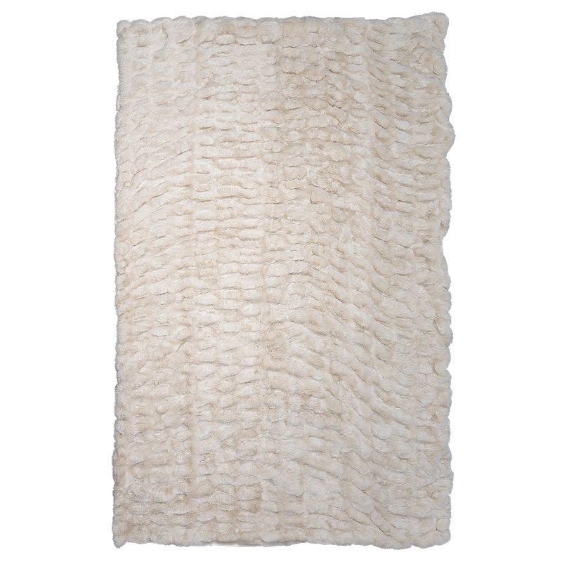 Plaid a costine orsetto beige 130x180cm