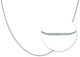 Chaîne serpent PURE avec fermoir baïonnette 45cm en acier inoxydable
