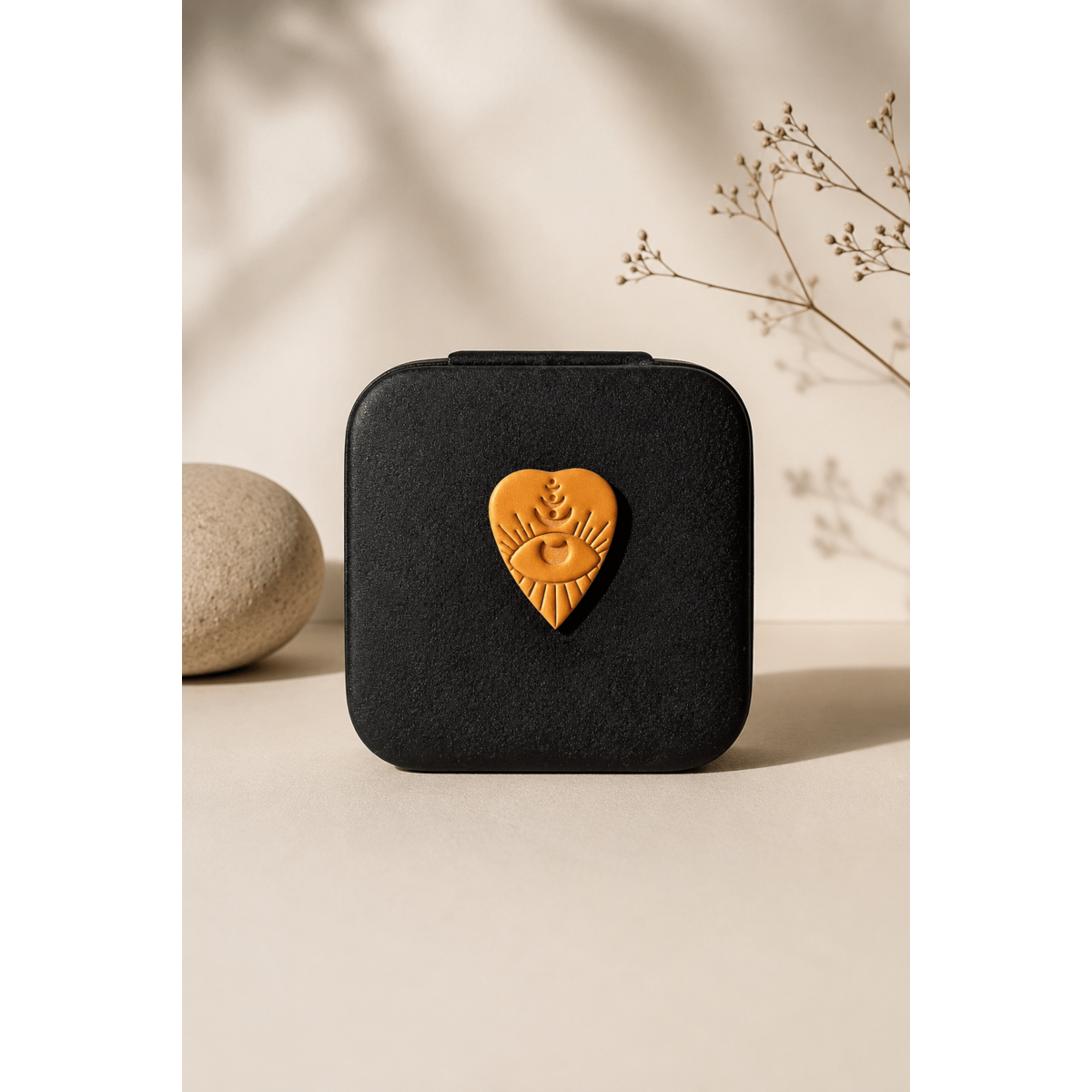 Joyero de viaje Black Heart Square