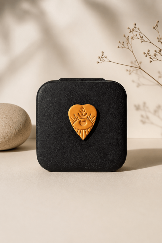 Joyero de viaje Black Heart Square