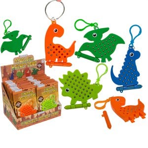 Mini-Magnetspiel mit Schlüsselanhänger, Dinosaurier