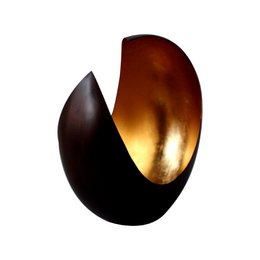 Tealight holder, Luna bronze / golden 18cm